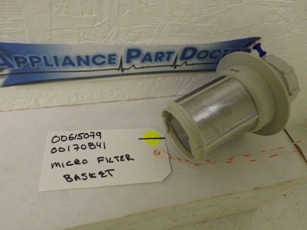 BOSCH DISHWASHER 00615079 00170841 MICRO FILTER BASKET USED BOSCH DISHWASHER 00615079 00170841 MICRO FILTER BASKET USED